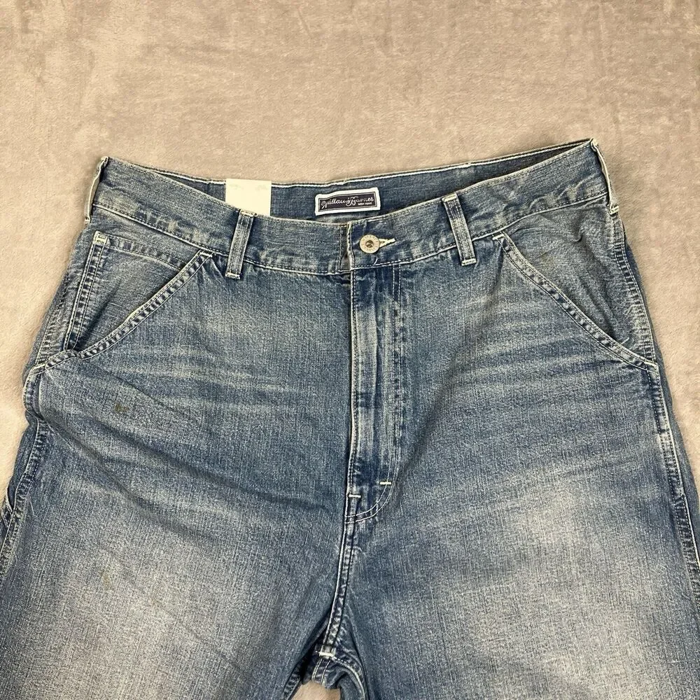 J.Crew Wallace & Barnes Carpenter Jeans Men 33 Japanese Denim Workwear Utility
